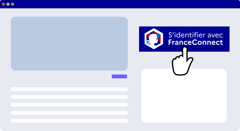 Clic sur le bouton S'identifier avec FranceConnect